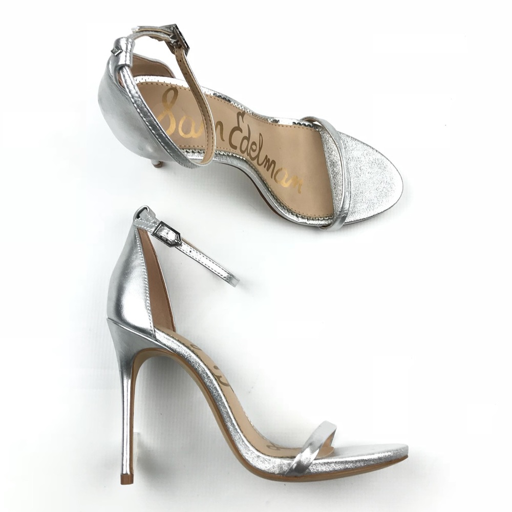 New Sam Edelman nadya Silver Stiletto Heels
